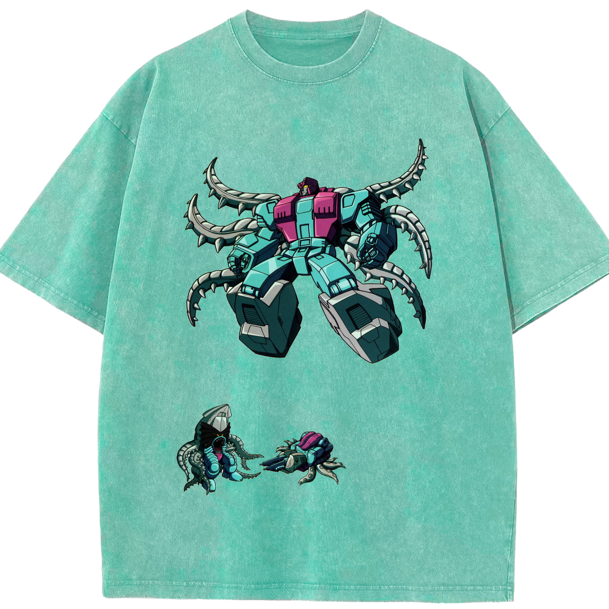 （画像用）  綿100% ヴィンテージ風 半袖Tシャツ（フロントプリント）